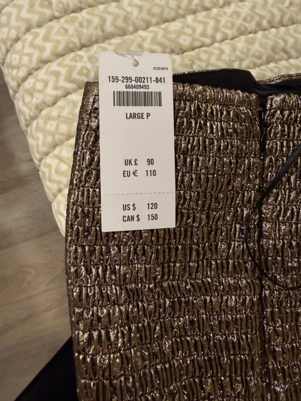 Metallic Strapless Abercrombie and Fitch Dress - Picture 4 of 4